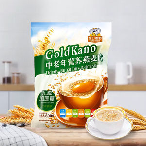 金日禾野燕麦麦片袋装600克早餐冲饮营养即食速溶燕麦 新包装