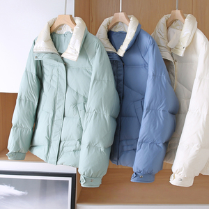 掏心窝推荐!真正的国标90白鸭绒!宽松廓形保暖遮肉羽绒服外套女