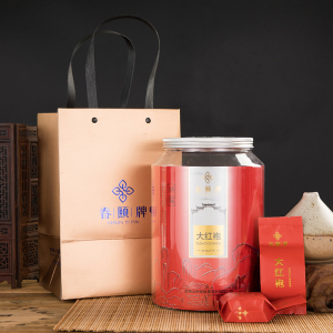 春頣牌圆罐吉庆礼盒装  纳福大红袍 武夷岩茶春茶小泡装