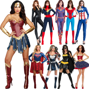 万圣节cos成人美国惊奇队长复仇者正义联盟神奇女侠女超人服装
