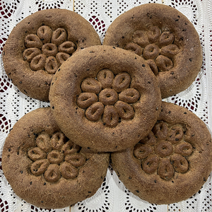 阿布拉的馕 黑小麦馕 早餐食品 新疆美食 10个装 包邮