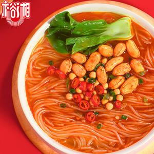 裕湘小龙虾粉速食红薯粉丝 长沙口味虾冲泡方便粉桶装 追剧零食