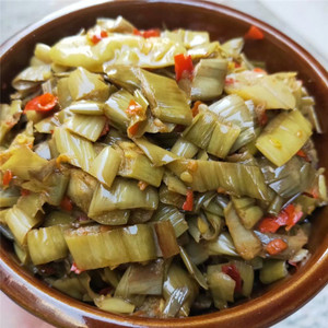 江西特产赣州客家酸辣芋荷农家老坛腌制芋荷梗咸菜开胃下饭菜酸菜