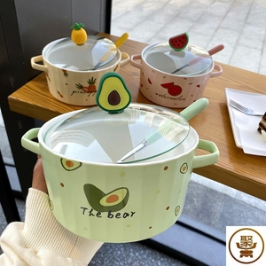 儿童饭碗女童碗餐具可爱女孩公主陶瓷家用2021一人日式风格