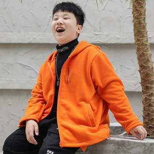 摇粒绒外套男童胖童