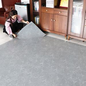 pvc地板砖贴纸防水耐磨自粘塑胶地板革仿瓷砖水泥地贴翻新改造