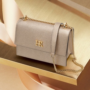 hr | 赫莲娜街拍迷你链条小方包包斜挎女包单肩包简约休闲晚宴小