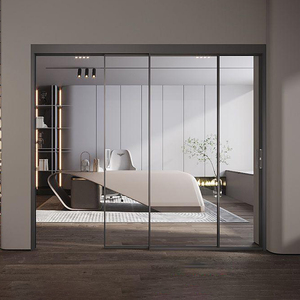 新豪轩简悦16系列小户型厨房衣帽间客厅空间隔断磁悬浮吊趟门