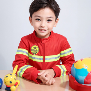 六一儿童消防员服装玩具套装衣服水枪灭火器幼儿园职业角色演出服