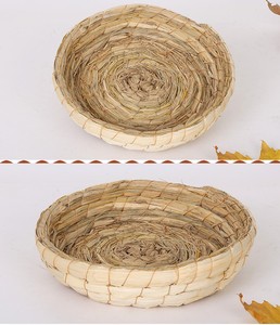 鸽子窝草编方形小框稻草窝元宝圆环信鸽用品用具防侧翻鸽巢蛋盆