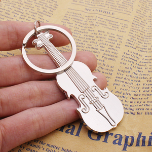 创意小提琴钥匙扣个性音乐钥匙圈链挂件可定制logo公司实用礼品