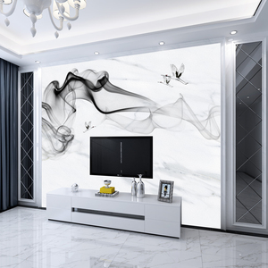 现代简约电视背景墙壁纸2021大气客厅墙纸轻奢墙布影视墙面装饰画