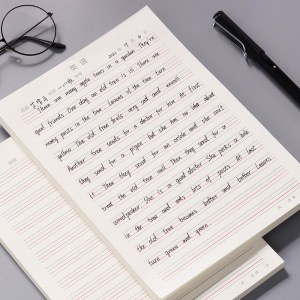 线三格原稿纸信纸稿纸本学生中小学用英语听力训练书写听写抄写纸批发