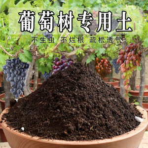 葡萄树专用土葡萄树专用营养土盆栽土养花种花土通用种植土壤肥料