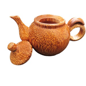 越南椰子木工艺品茶具摆件茶壶酒壶天然实木制作茶具茶杯