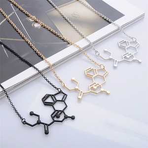 电视剧破茧同款项链破茧宁馨儿同款分子式项链吊坠锁骨链结构化学
