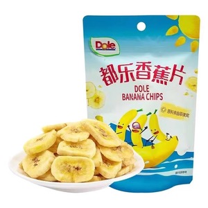 Dole都乐香蕉片70g网红水果脆片果干休闲小吃临期零食品特价清仓