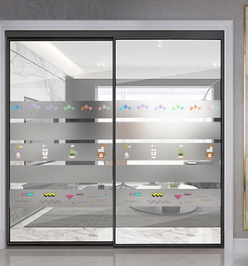 玻璃门贴纸创意腰线防撞条办公室磨砂窗户推拉门个性装饰贴膜窗花