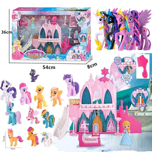 小马玩具宝莉城堡全套装紫悦音韵宇宙月亮公主蛋糕摆件女孩过家家