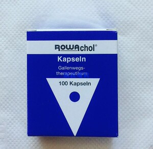 现货 德国原装 乐活可 rowachol 胆  结石胶囊排石100粒