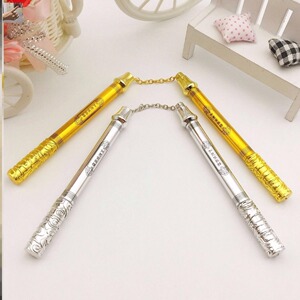 金箍棒钢笔双截棍中性笔两头水笔一头黑一头蓝小学生用签字笔0.