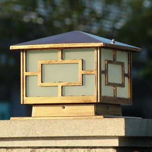柱头灯接电款家用led灯装饰门柱灯防水中式大门灯超亮庭院围墙灯