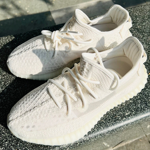 正版椰子350纯白2.0冰淇淋过毒男鞋夏季款莆田高.版本透气运动鞋