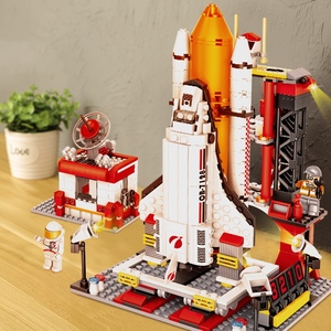 火箭儿童积木玩具大男孩子生日礼物8男童9益智力10拼装六6岁以上7