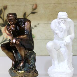 欧式人物思想者摆件罗丹雕塑思考者工艺品思索者客厅书房家居摆设