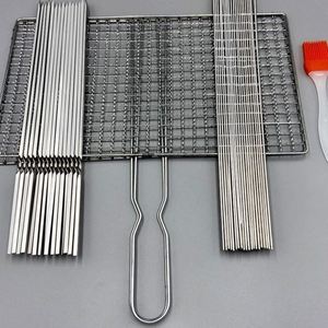 烧锈用具烧烤签子不烤钢扁签烤a串羊肉串子签子签字铁烧烤铁签串