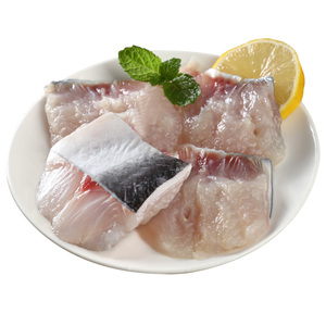 新品巴沙鱼片切块越南进口冷冻无刺无骨非龙利鱼火锅鱼片带皮500g