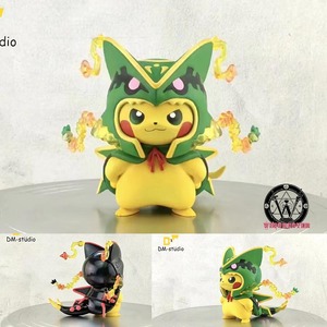 【双色】dm-studio mega裂空座皮卡丘手办gk雕像模型