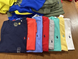 POLO RALPH LAUREN拉夫劳伦男童圆领纯色全棉短袖T恤海淘不退换