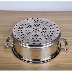 凹口蒸笼笼屉不锈钢加高加厚蒸格蒸屉20cm-38cm多用锅蒸锅笼