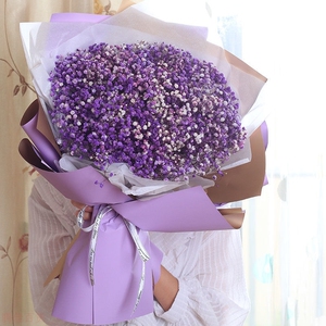 满天星鲜花大束干花花束鲜花速递送老婆女友生日中秋节礼物花束