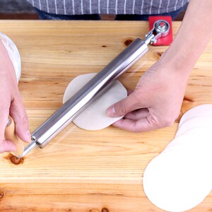 擀面杖 半自动擀皮机小型家用擀面棍做饺子皮的机器杆压杆杖