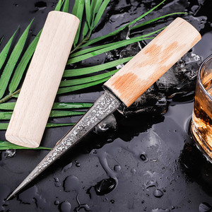 带木壳削冰球刀 日式手工冰球刀细工冰刀凿冰刀削冰刀 切冰块器具