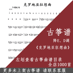 克罗地亚狂想曲古筝