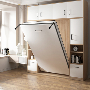 隐形床五金配件侧翻床多功能壁床衣柜一体折叠床隐藏下翻床墨菲床