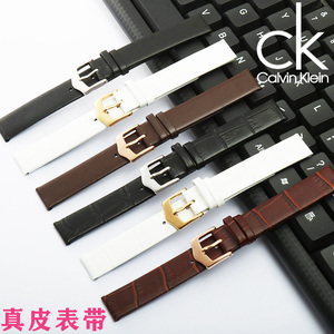 CK原装手表带表带 k3E236/k2B231女薄款牛皮针扣真皮表链12 14mm