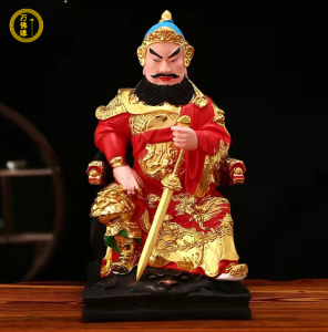 五道爷神像新品家用供奉摆件12寸五道将军元帅武道圣君树脂佛像