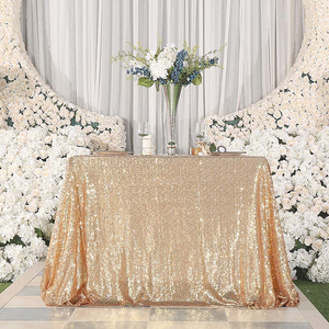 婚庆婚礼亮片桌布生日派对甜品桌桌布party布置婚桌展台装饰亮片