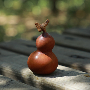 小葫芦手把件紫皮天然