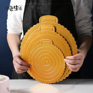 金色蛋糕垫蛋糕硬纸垫慕斯垫金卡生日蛋糕底托 硬质加厚6810寸