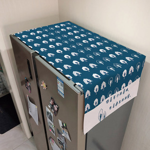 冰箱防尘罩网红款冰箱盖布防尘布洗衣机罩防水防晒防尘盖巾单开门