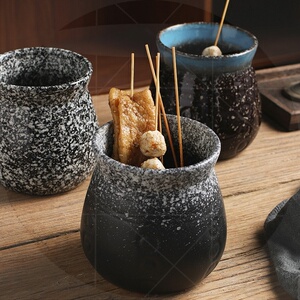 钵钵鸡容器专用盆日式和风特色餐厅商用冷串桶杯陶瓷串串桶碗香麻