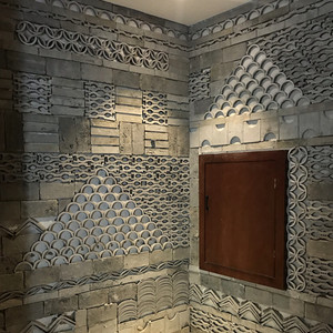 新中式创意砖瓦背景文化墙青砖仿古砖酒店餐馆网红电视墙水幕墙砖