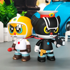 正版黑猫警长玩具淘公仔动漫手办玩偶汽车内装饰摆件儿童生日礼物