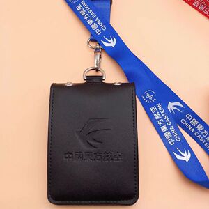 中国东方航空东航双层民航证件卡套航空登机牌工作证胸卡卡套挂绳