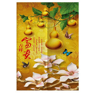 佛龛挡帘挡佛帘家用布艺门帘卫生间厕所半帘九鱼荷花y客厅葫芦双l